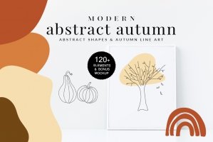 Autumn Line Art Illustrations