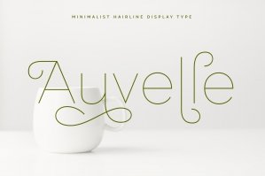 Auvelle - Minimalist Hairline Display Type