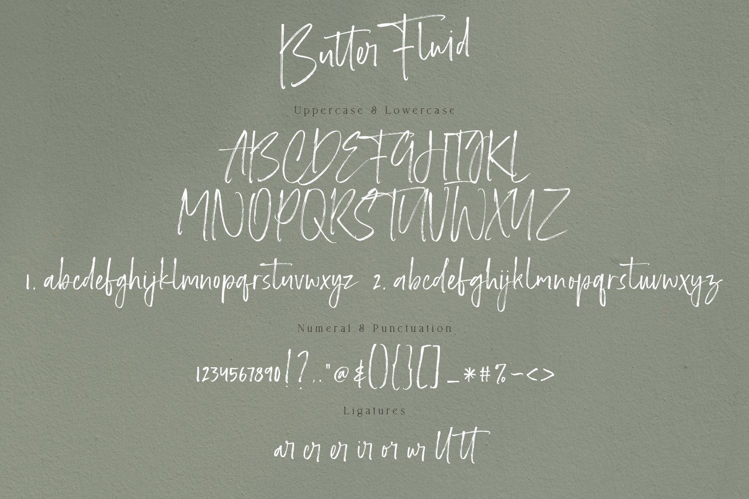 Butter Fluid - Handwritten Font