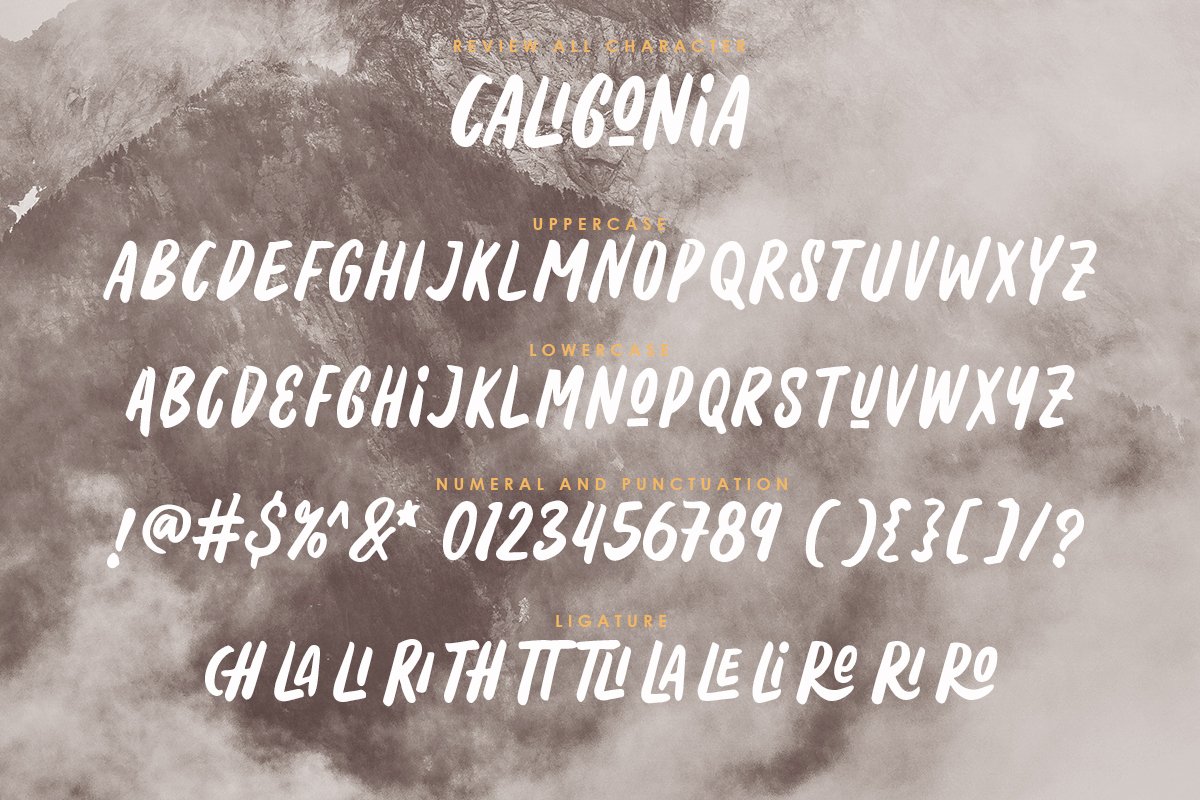 Caligonia - Casual Display Typeface