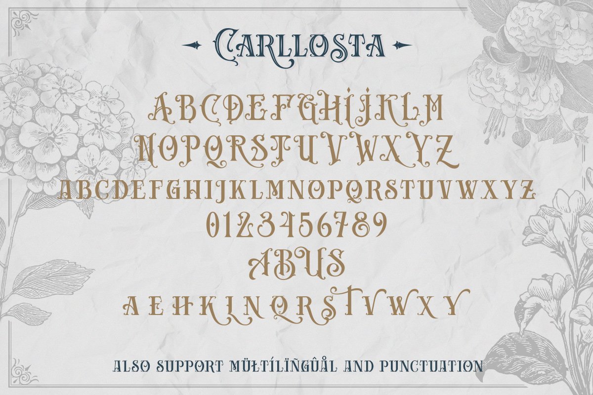 Carllosta - Layered Font