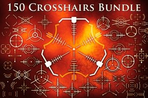 Crosshair Bundle (SVG/PNG/EPS/Brushes)