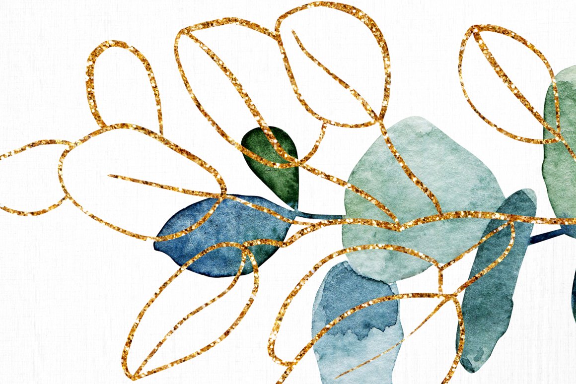 Eucalyptus - Watercolor and Graphic Collection