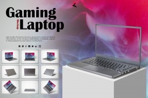Gaming Laptop Mockup 6K