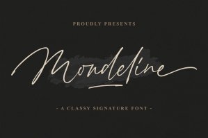 Mondeline Signature Font