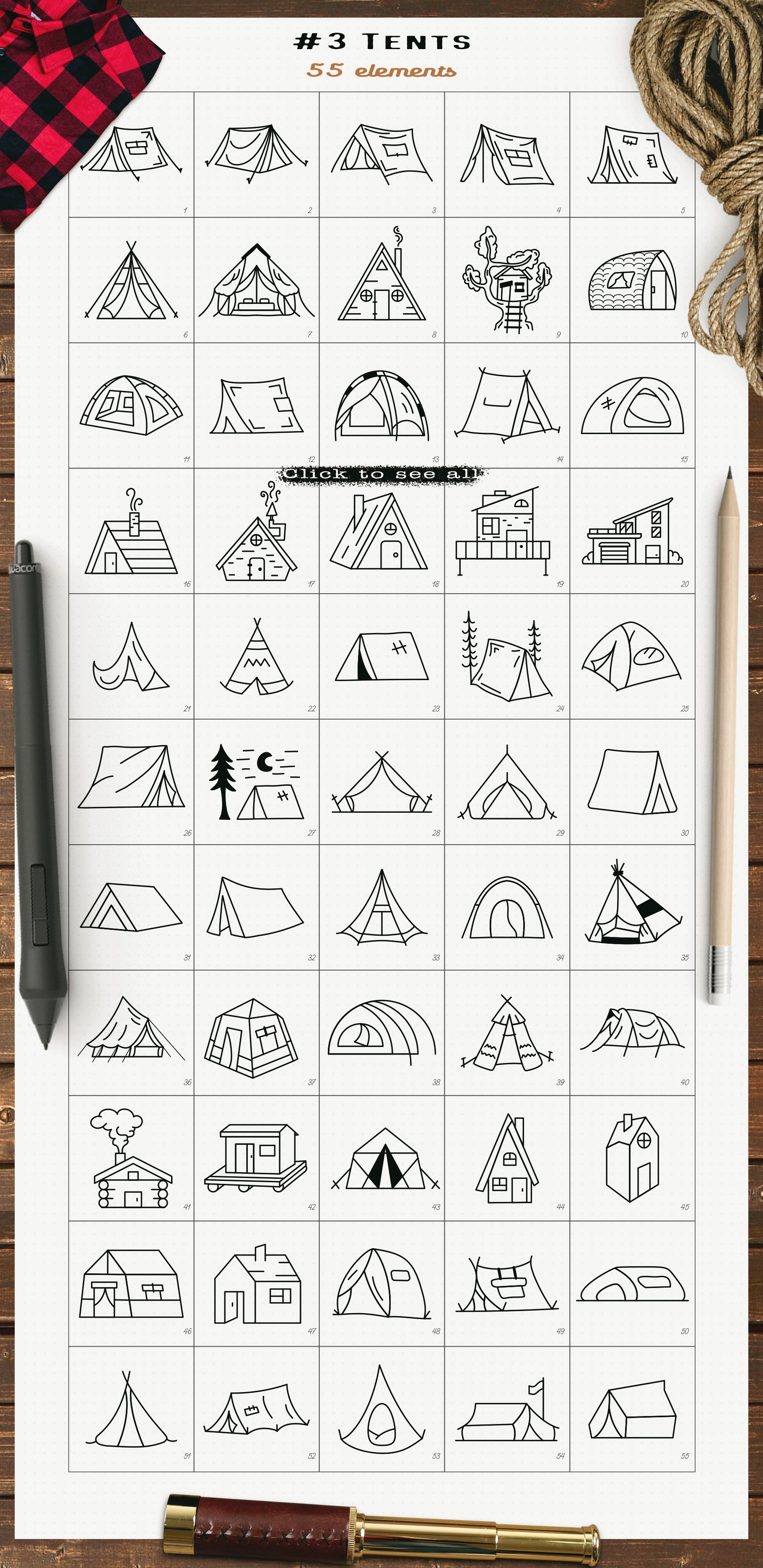 Simple Camp Scenes Creator Kit
