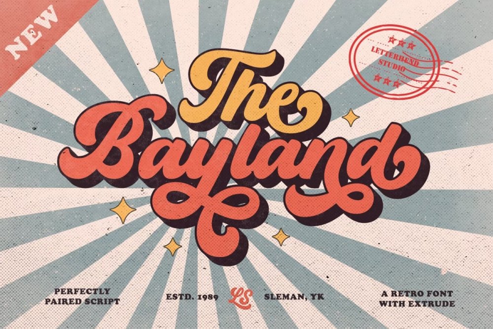 The Bayland – Retro Font