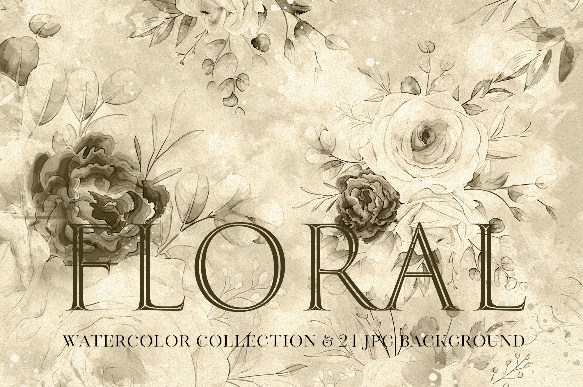 Watercolor Floral Collection Vol.1