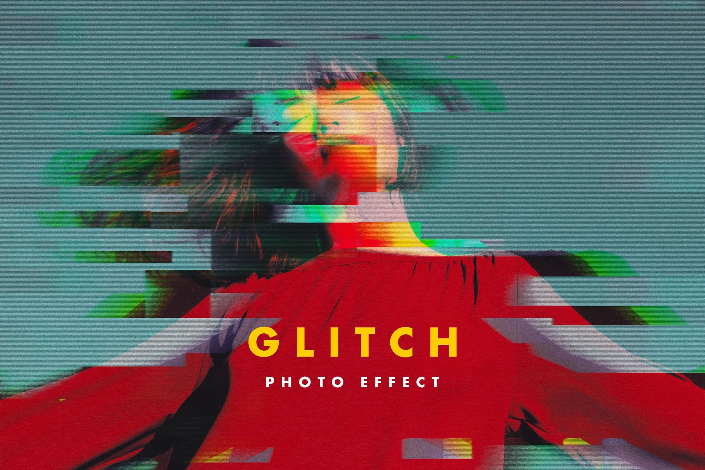 RGB Glitch Photo Effect - Design Cuts