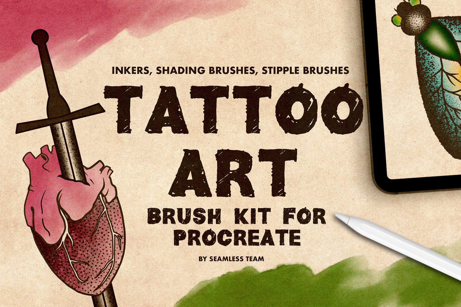 Procreate Inks Tattoo Brushes  Design Cuts
