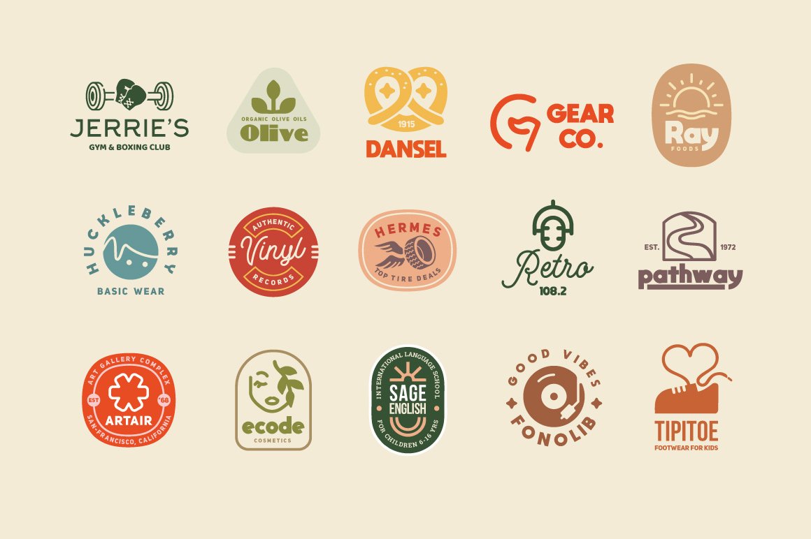 15 Retro Logo Templates and Badges