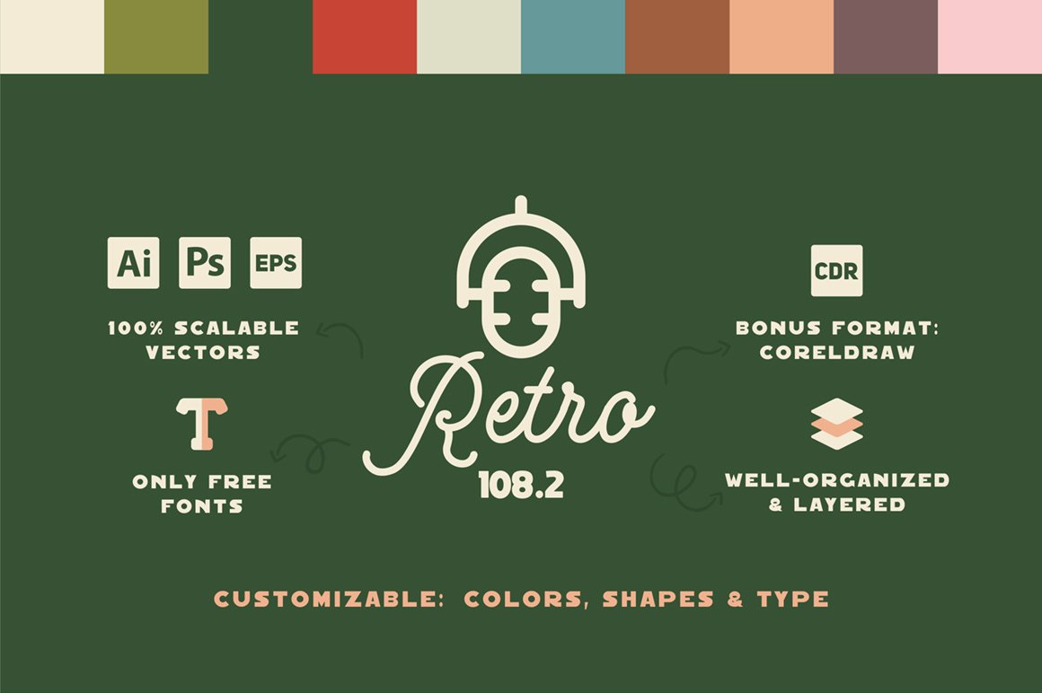 15 Retro Logo Templates and Badges