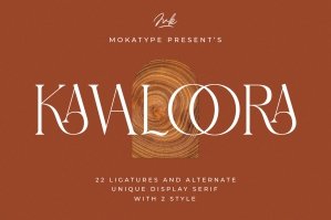 Kavaloora - Stylish Ligatures Serif