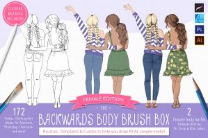 Backwards Body Brush Box – Procreate Stamp Brushes