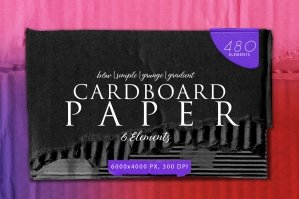 480 Various Cardboard Paper Textures