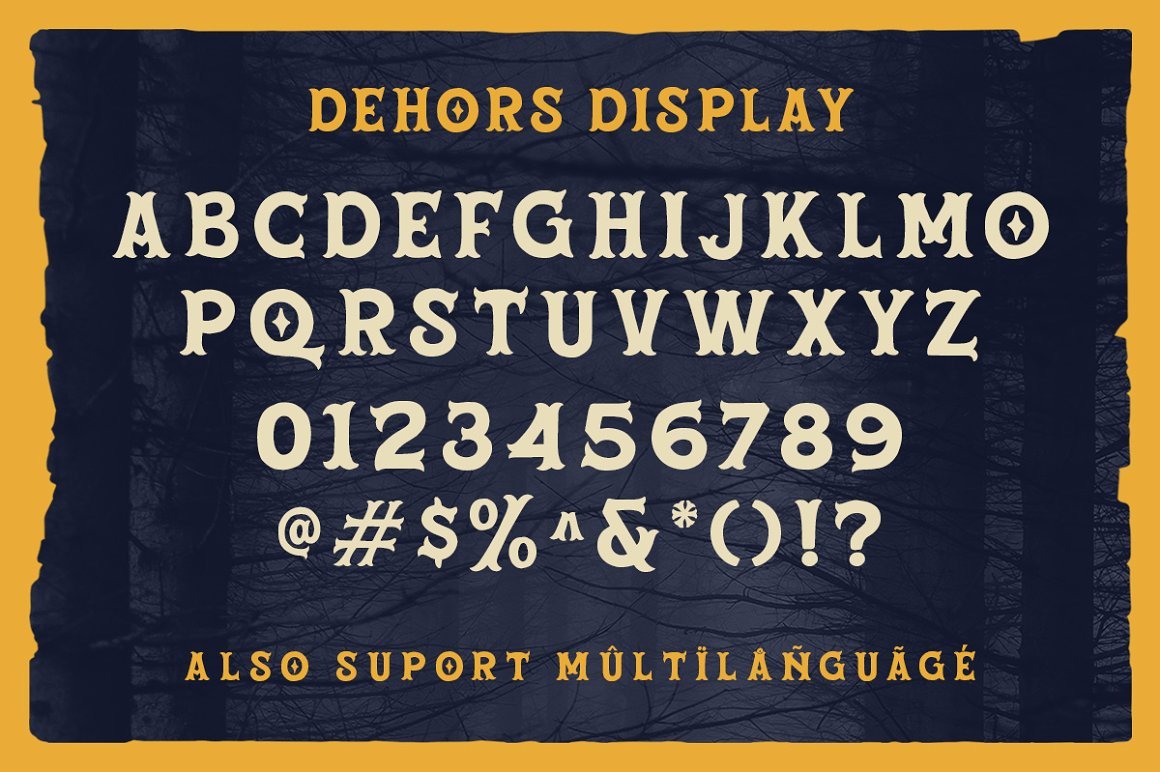 Dehors - Western Display Typeface
