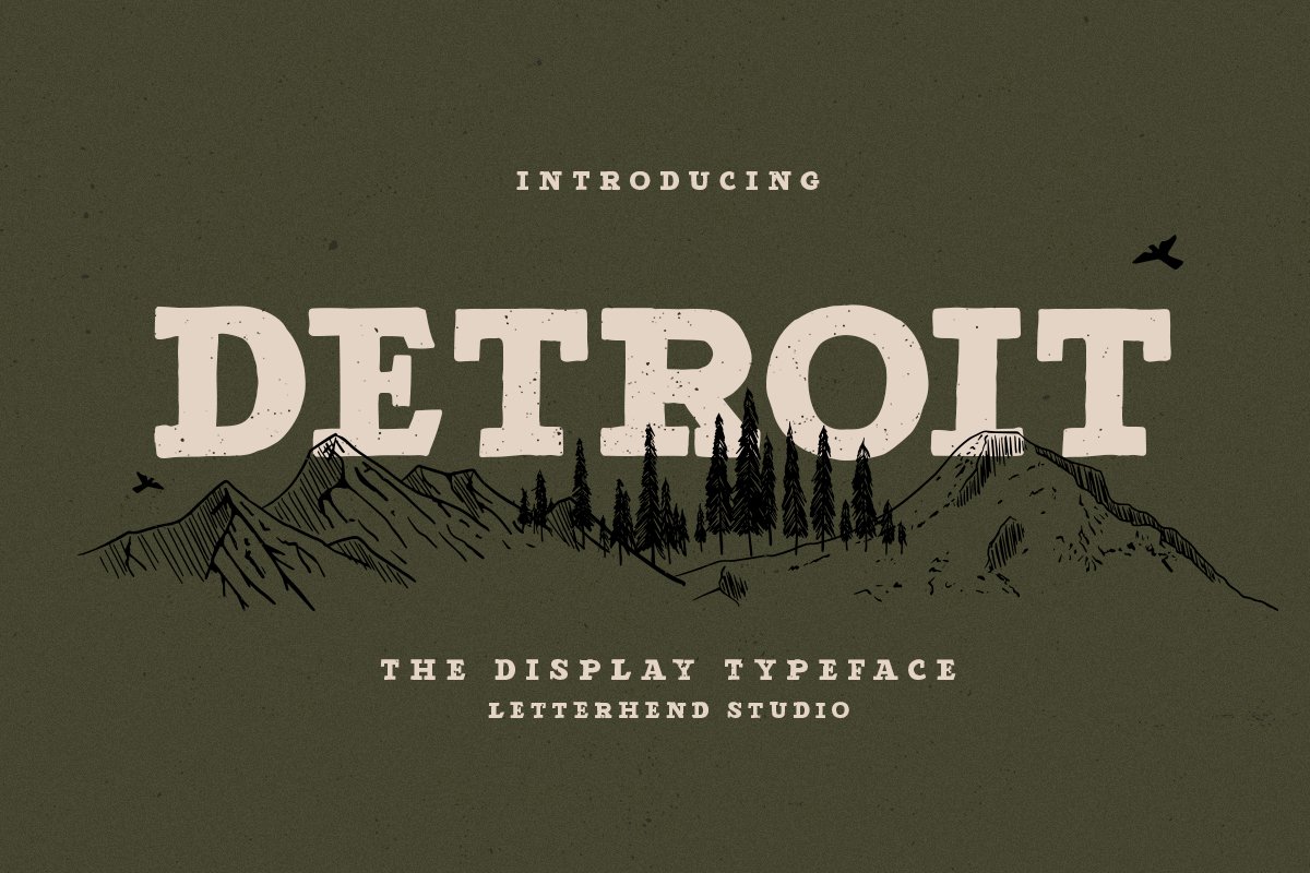 Detroit - Slab Serif Typeface