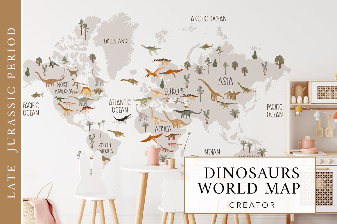 Dinosaur World Map Creator