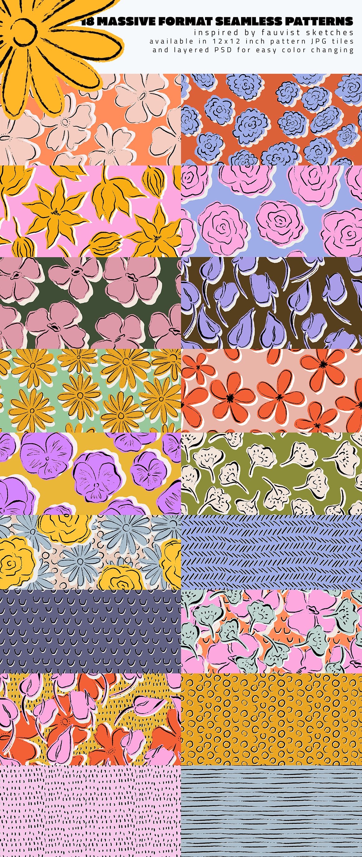 Floral Expression Pattern Set