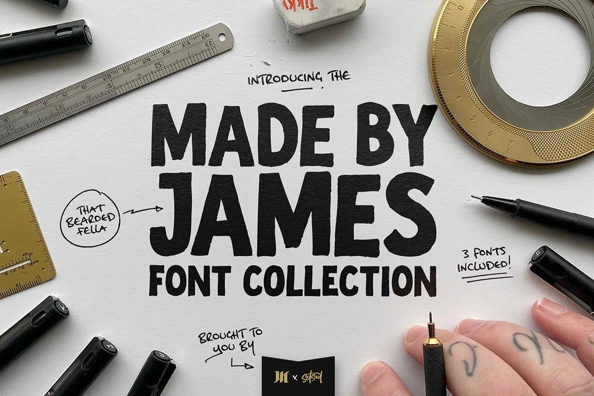 Made By James Font Collection