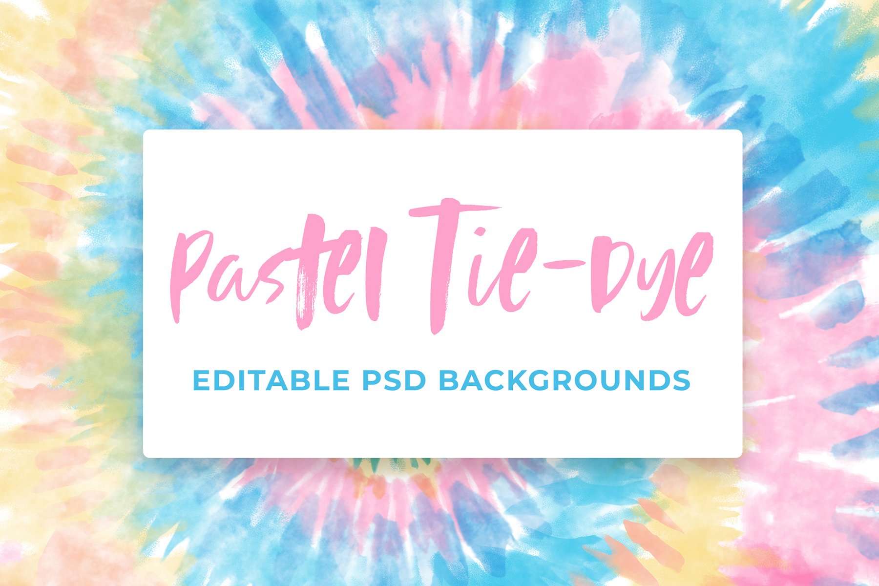 Pastel Tie-Dye Backgrounds - Design Cuts