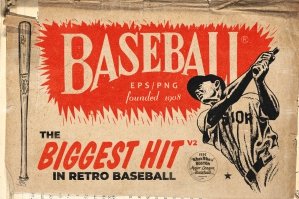 Retro Baseball Hit