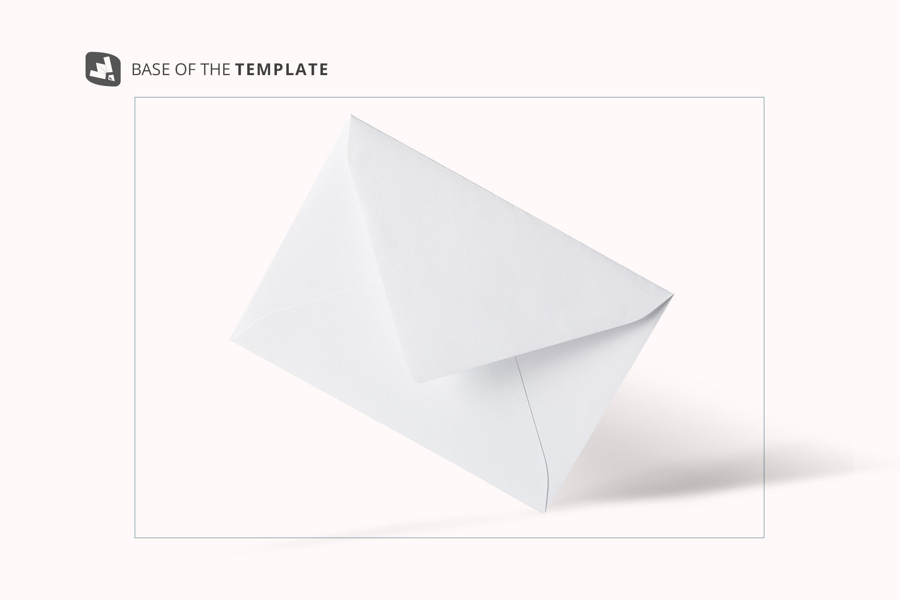 Rectangular Letter Envelope Mockup
