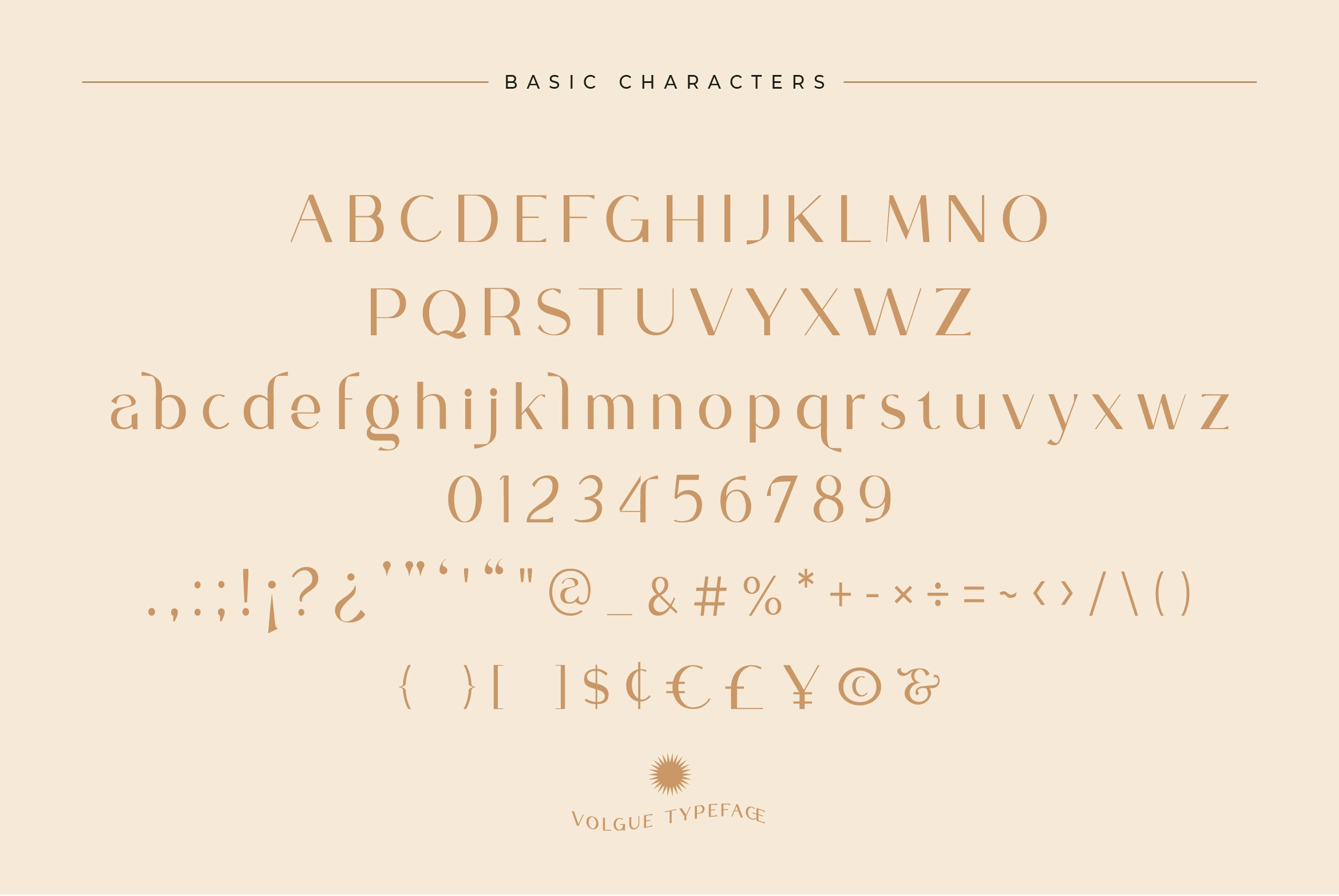 Volgue - Chic Modern Typeface