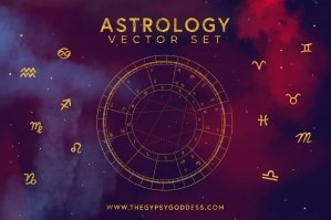 Astrology Vector Set & Birth Chart