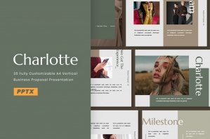 Charlotte A4 Powerpoint Presentation Template