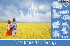Funny Clouds Photo Overlays