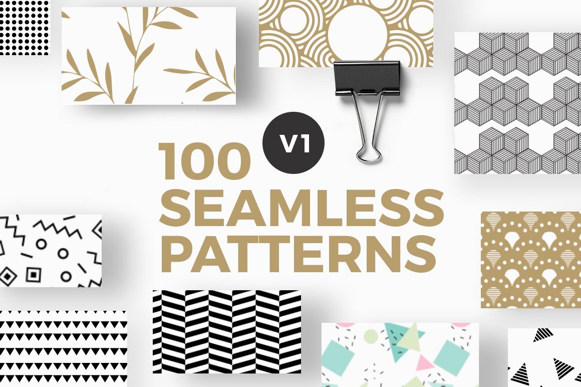 100 Seamless Photoshop Patterns - Design Cuts