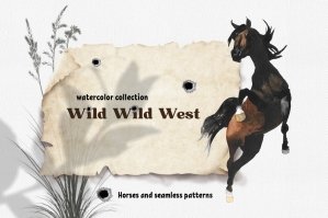 Wild Wild West Watercolor Collection