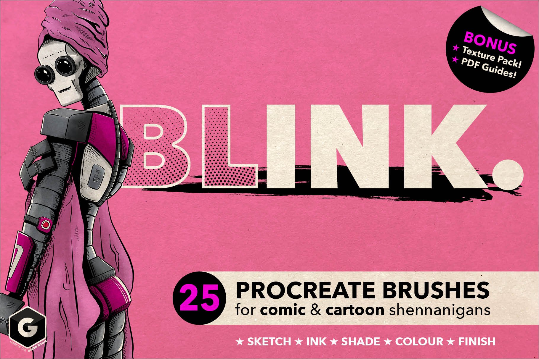 Blink: Procreate Brush Set for Comic and Cartoon Styles - Design Cuts