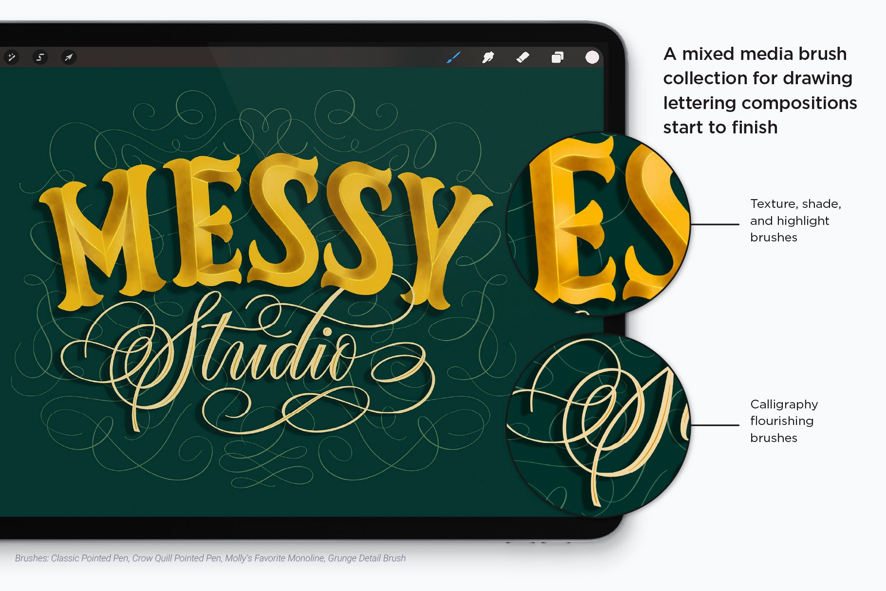 The Ultimate Lettering and Calligraphy Procreate Kit - Design Cuts