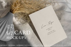 5x7 Card/Postcard Mock-Ups