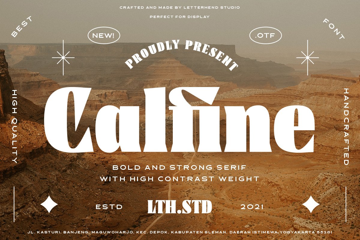 Calfine - A Bold String Serif
