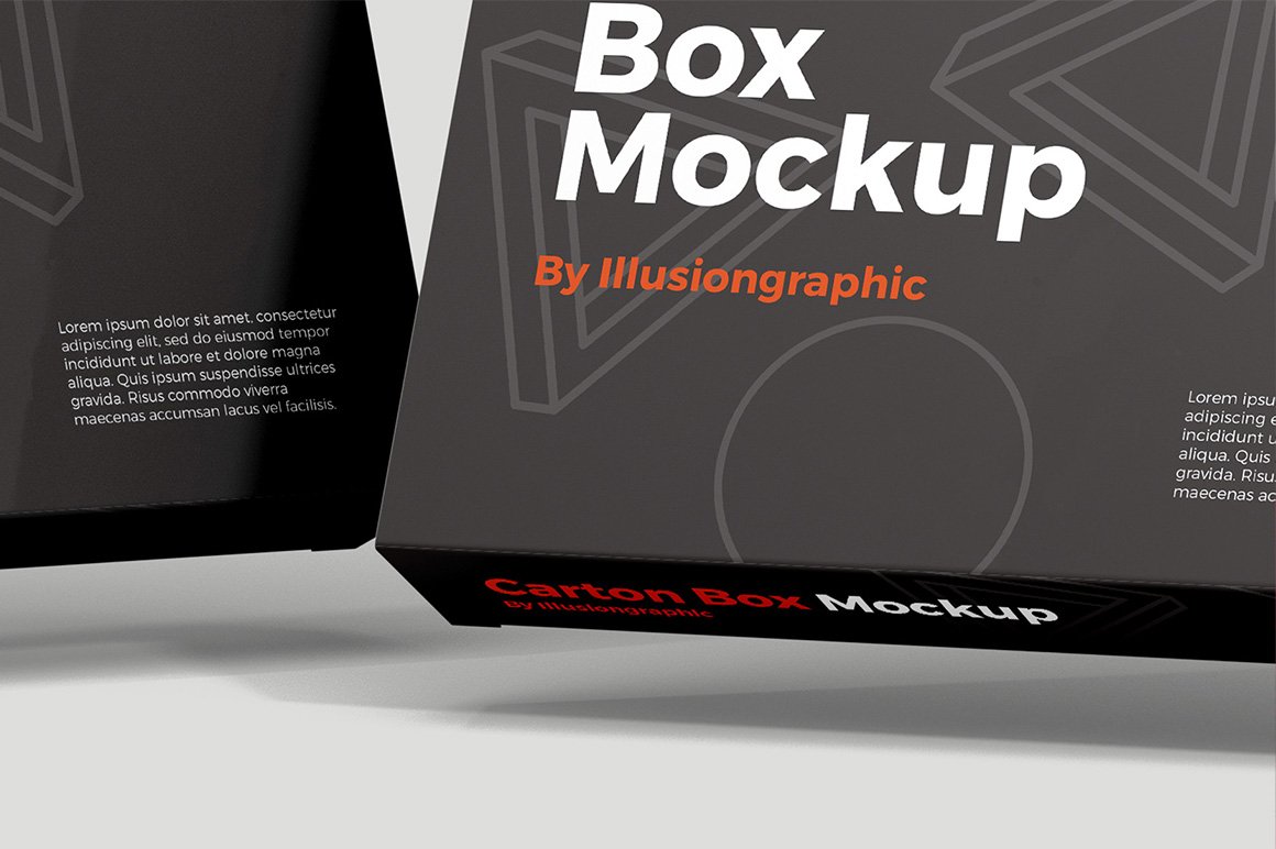 Carton Box Mockup - 8 Views