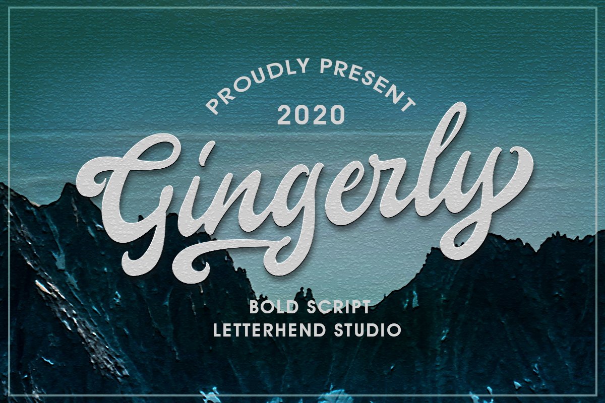 Gingerly - Bold Script Typeface