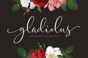 Gladiolus - Modern Calligraphy
