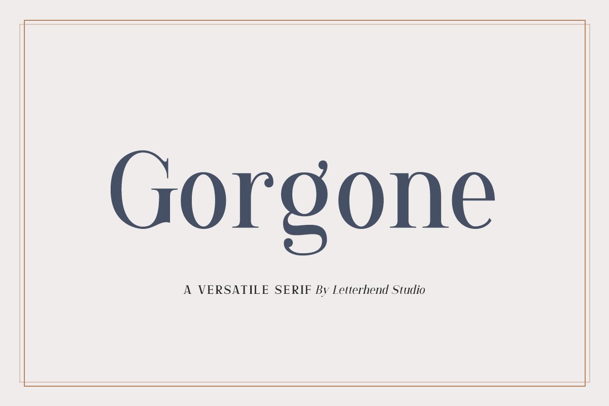 Gorgone - A Versatile Serif