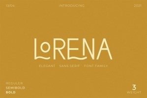 Lorena Typeface