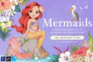 Mermaids – A Whimsical Illustration Collection