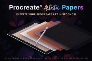 Procreate Artistic Digital Papers