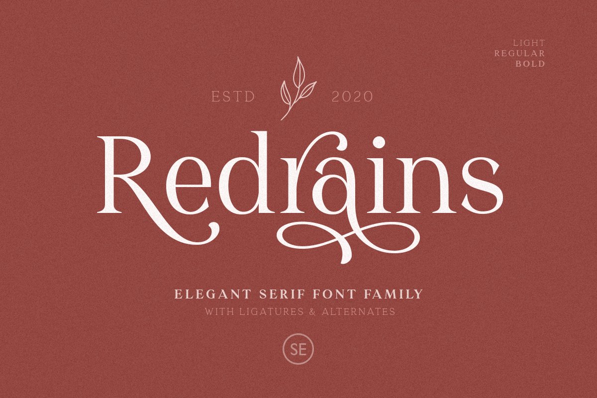 Redrains - Modern Serif Family