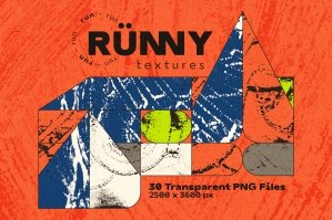 Runny 30 Transparent .PNG Textures