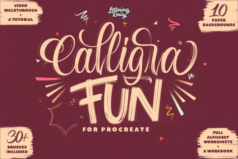 CalligraFUN Brushes by Lettering Daily