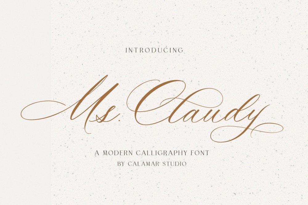 Ms Claudy – Wedding Calligraphy Font