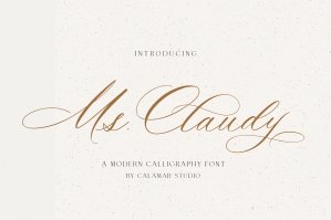 Ms Claudy - Wedding Calligraphy Font