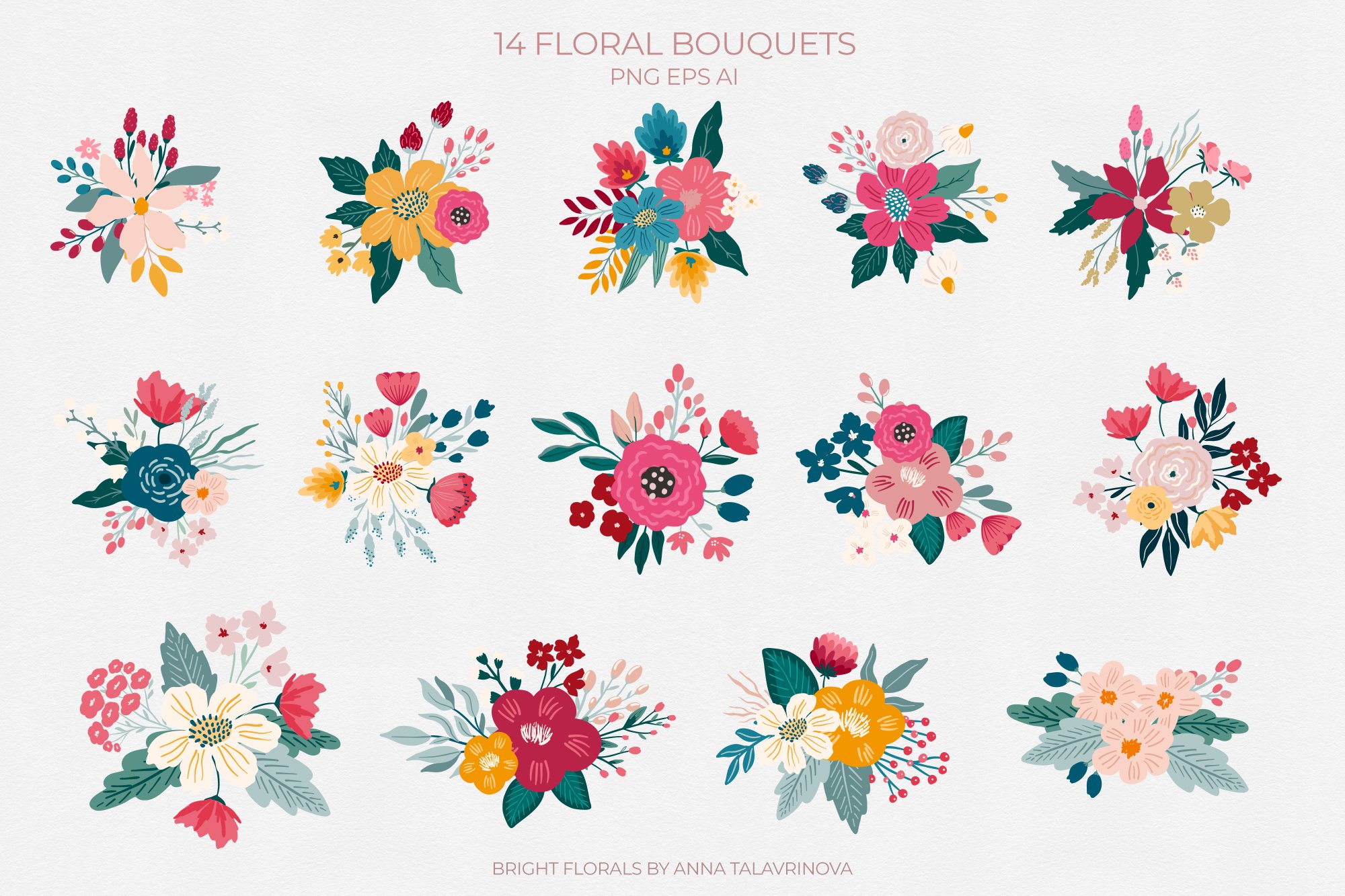 Bright Florals, Flowers & Patterns - Design Cuts
